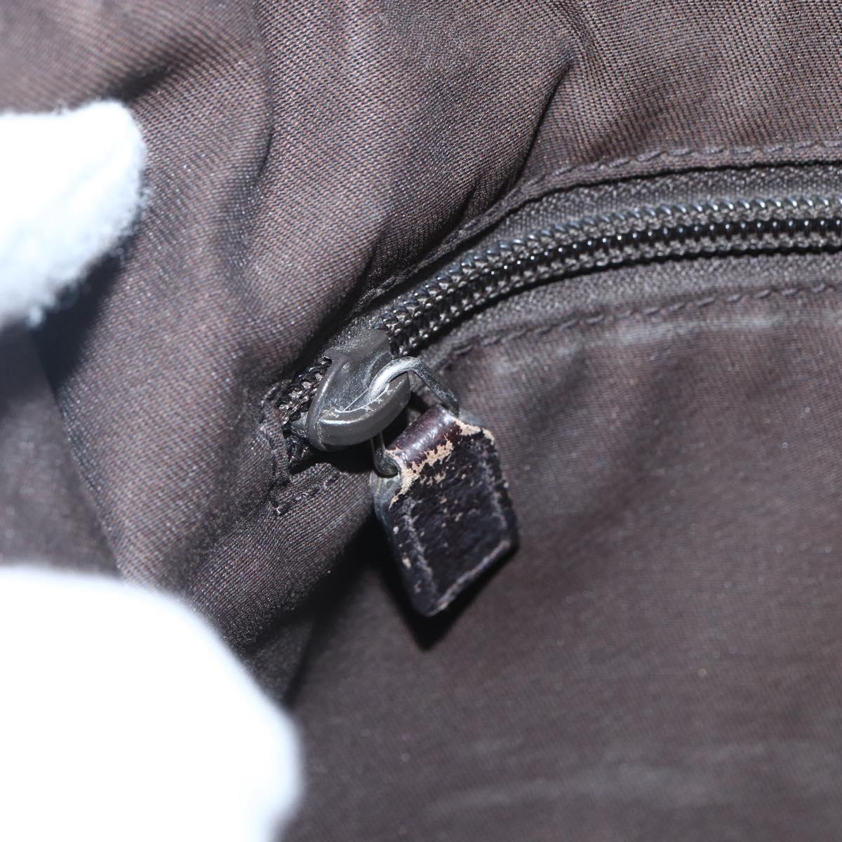 GUCCI GG Canvas Shoulder Bag Beige Silver 181092 Auth 151600