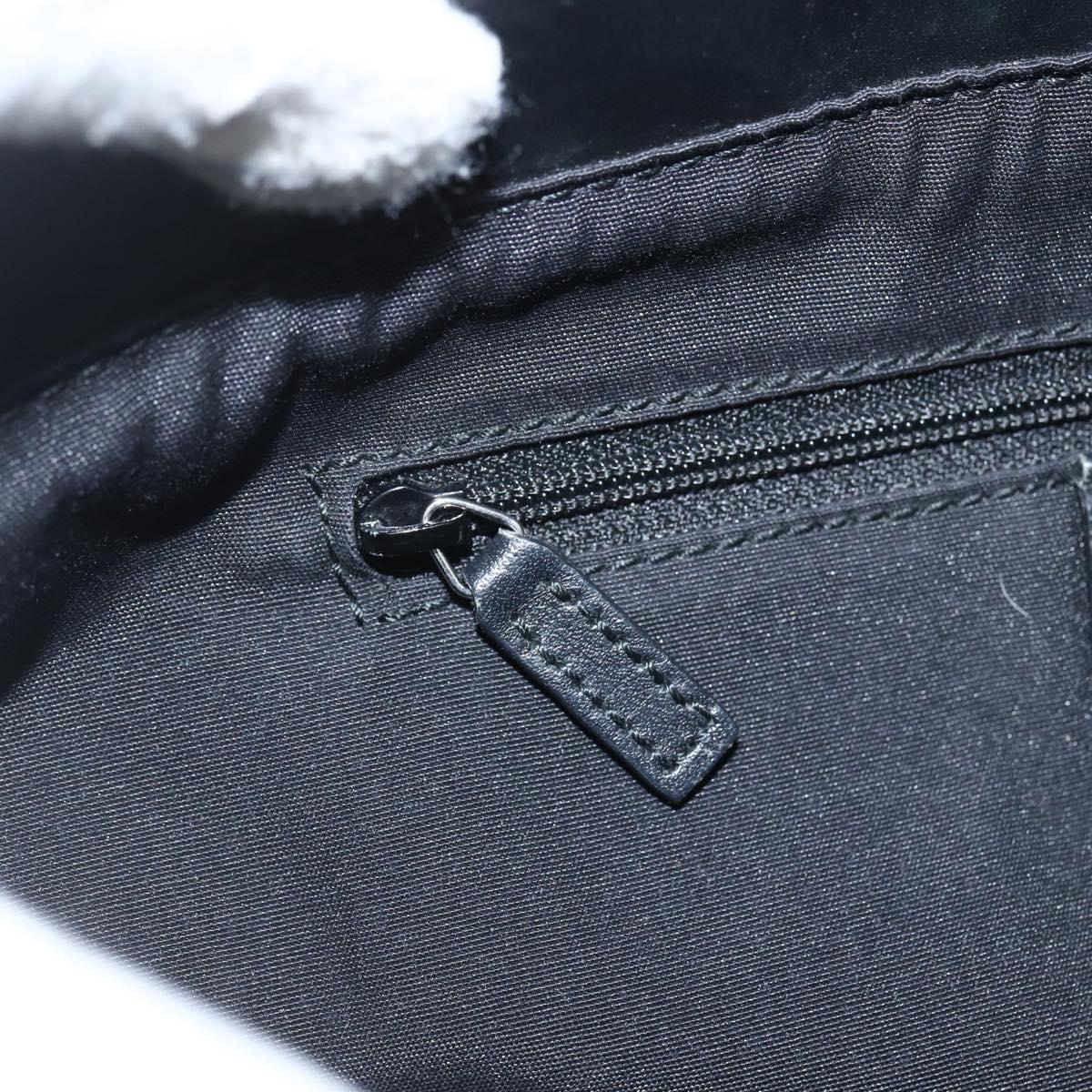 GUCCI GG Canvas Tote Bag Black Silver 285585 Auth 151603