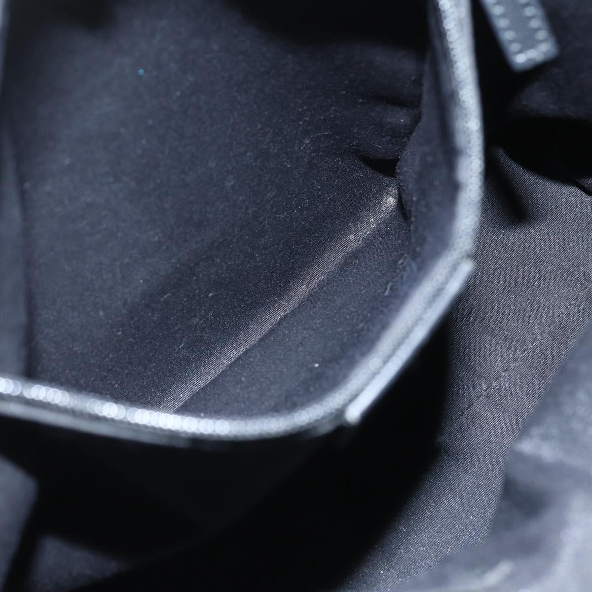 GUCCI GG Canvas Tote Bag Black Silver 285585 Auth 151603