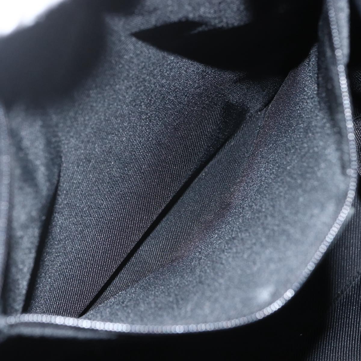 GUCCI GG Canvas Tote Bag Black Silver 31243 Auth 151630