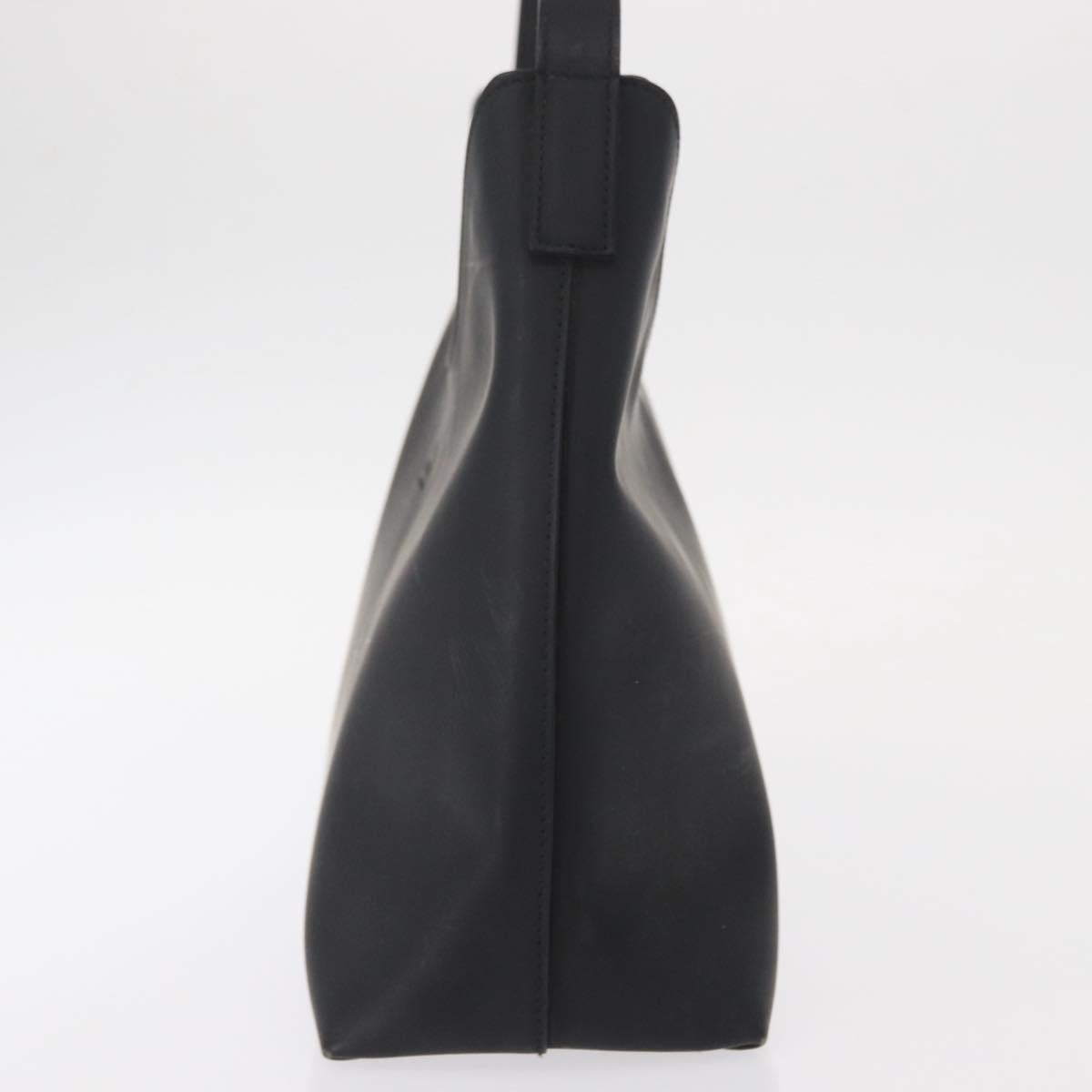 GUCCI Shoulder Bag Enamel Black Silver 001 3778 1705 Auth 151631