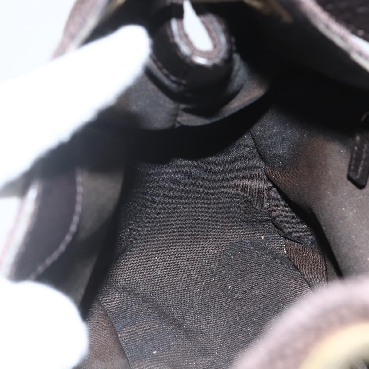 GUCCI Guccissima Shoulder Bag Canvas Brown Gold 257265 Auth 151646