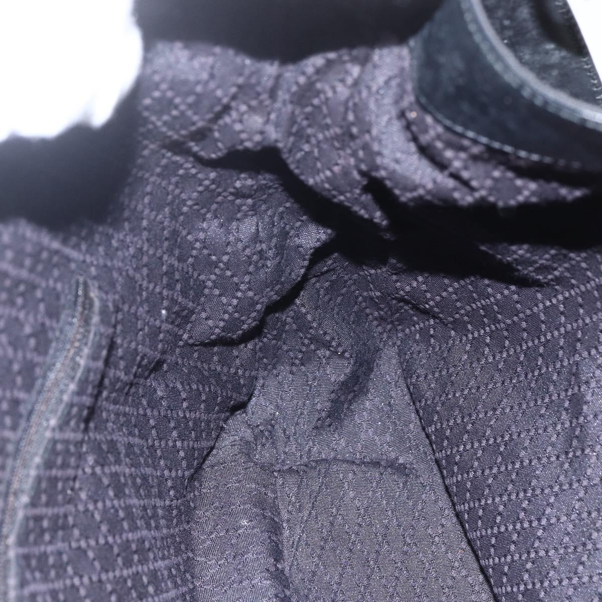 GUCCI Bamboo Shoulder Bag Nylon 2way Black Silver 001 1781 1577 5 Auth 151655