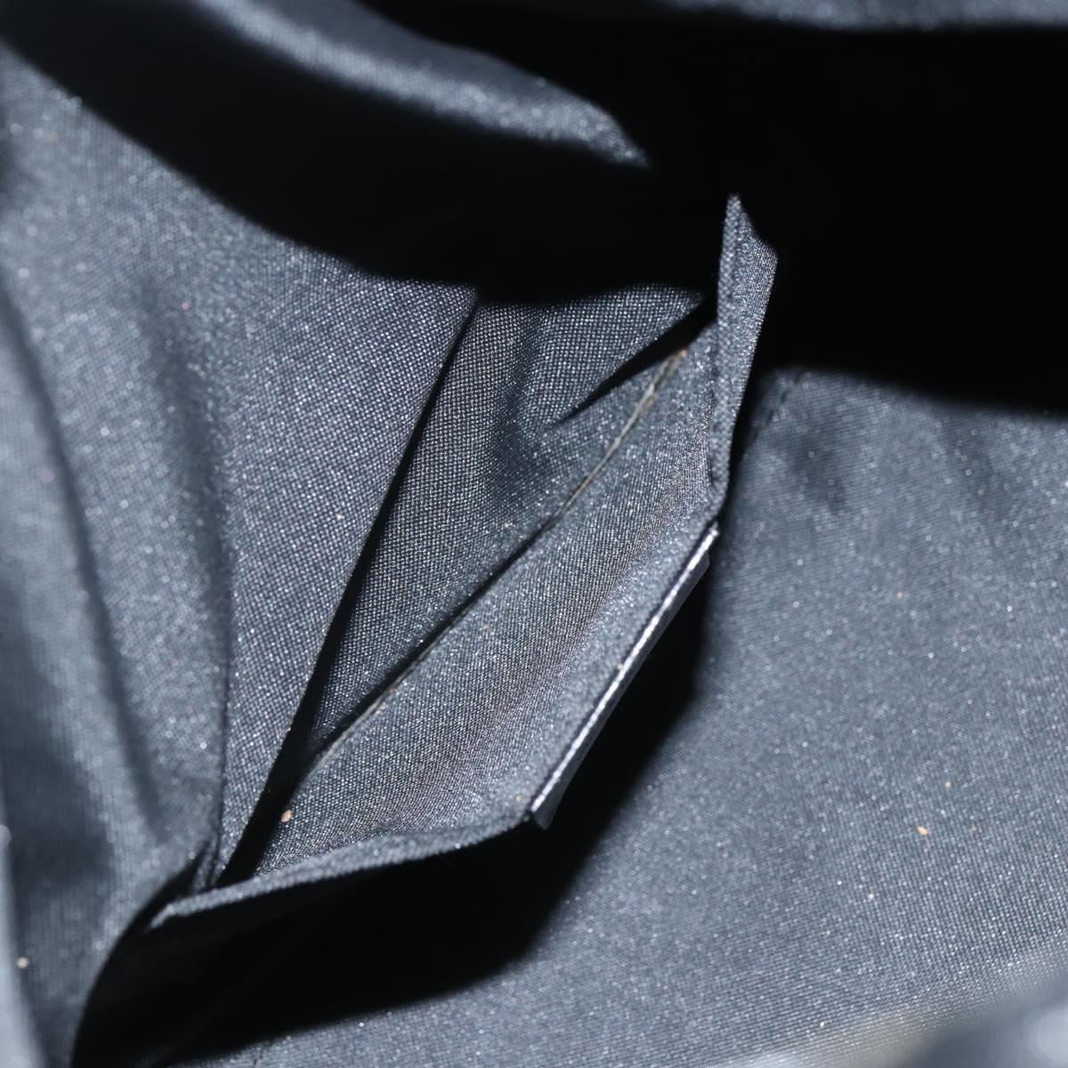 GUCCI GG Canvas Shoulder Bag Black Silver 000 0602 Auth 151659