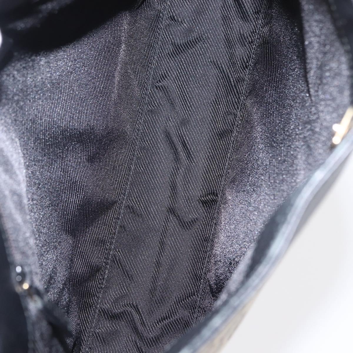 GUCCI GG Canvas Shoulder Bag Beige Navy gold 001 4231 Auth 151662