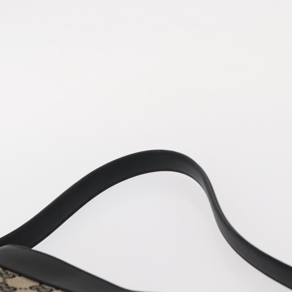 GUCCI GG Canvas Shoulder Bag Beige Navy gold 001 4231 Auth 151662