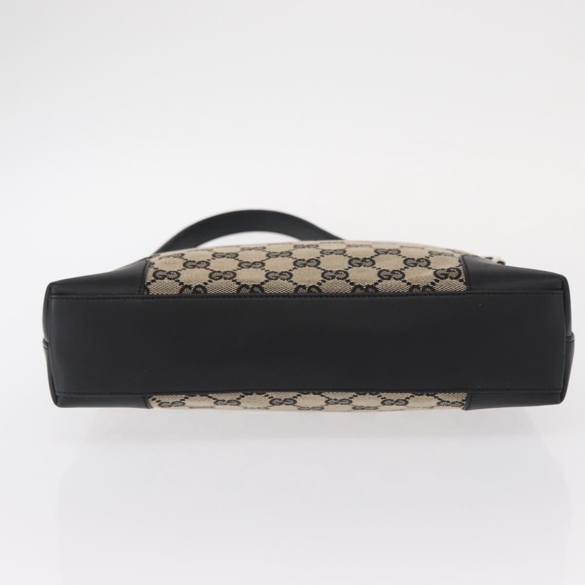 GUCCI GG Canvas Shoulder Bag Beige Navy gold 001 4231 Auth 151662