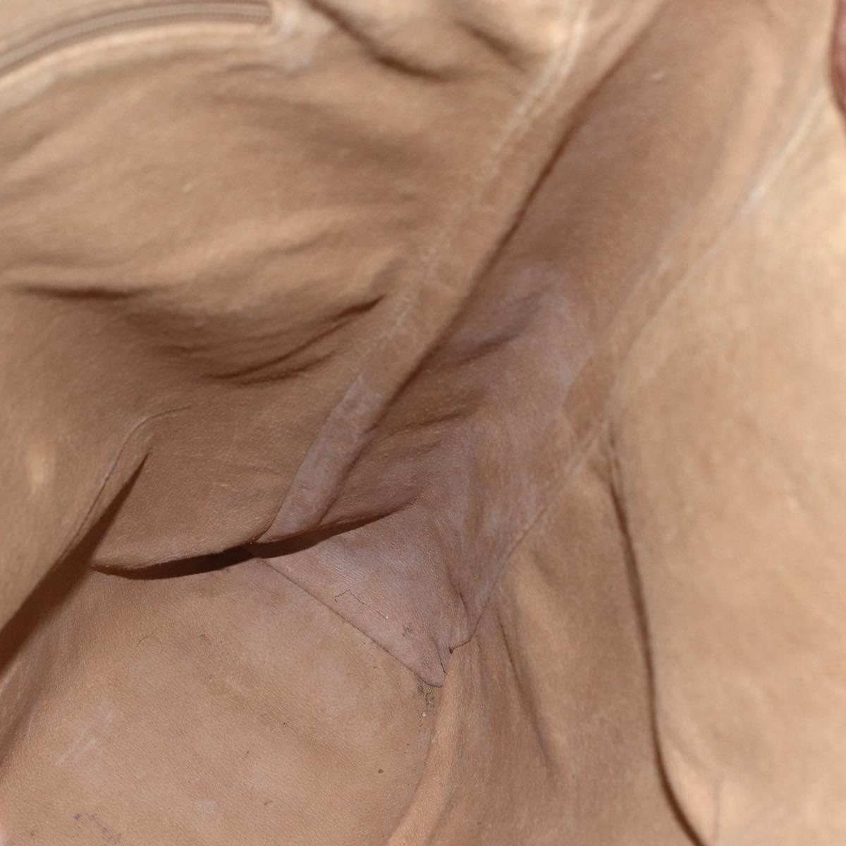 GUCCI Micro GG Supreme Tote Bag PVC Leather Beige Gold 002 115 0135 Auth 151663