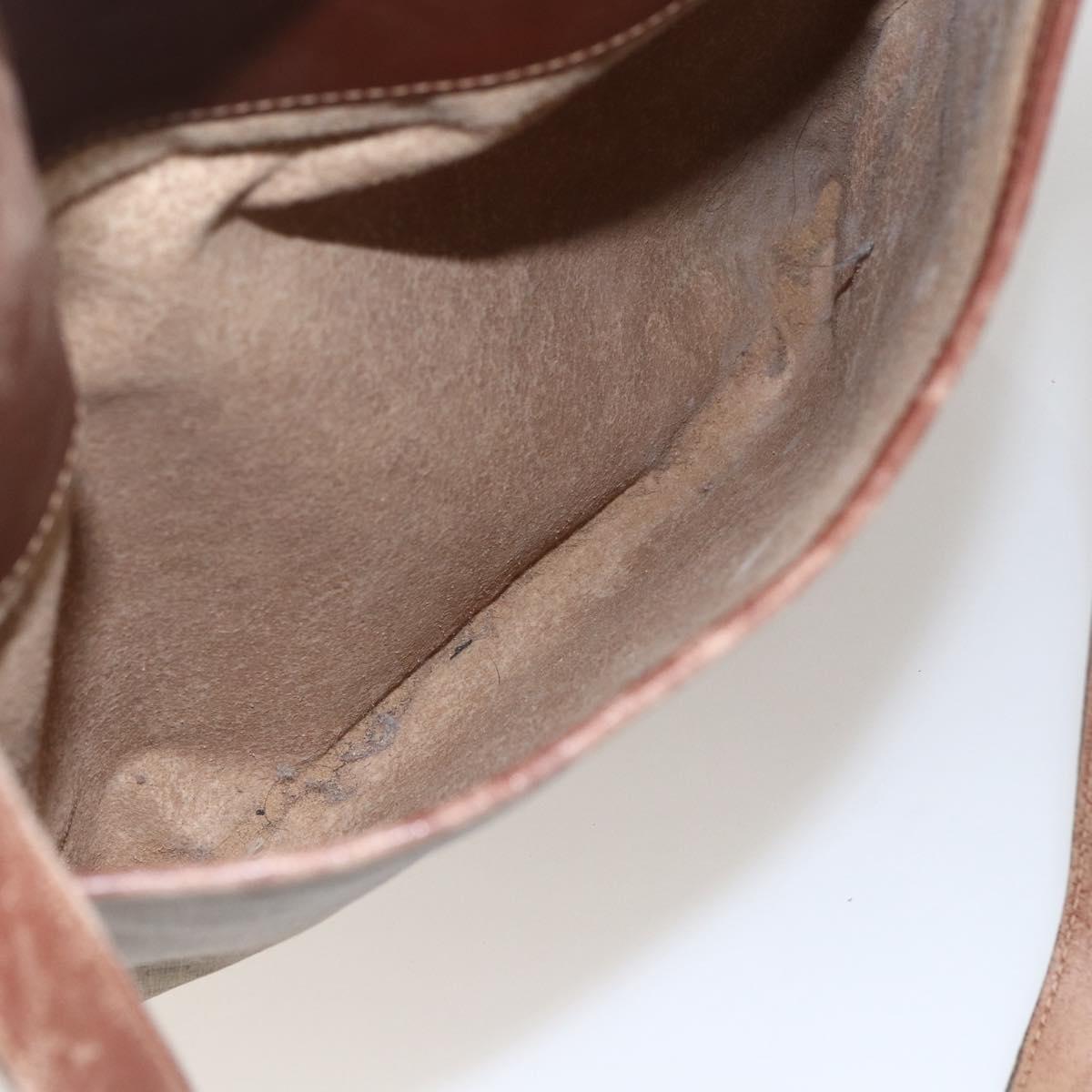 GUCCI Micro GG Supreme Tote Bag PVC Leather Beige Gold 002 115 0135 Auth 151663