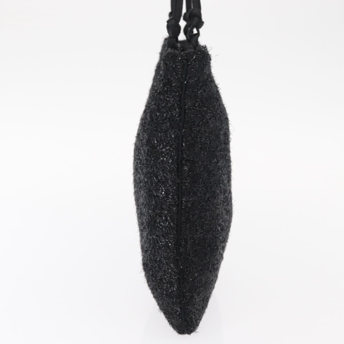 PRADA Hand Bag Nylon Black Auth 151666