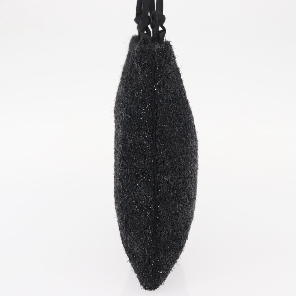 PRADA Hand Bag Nylon Black Auth 151666