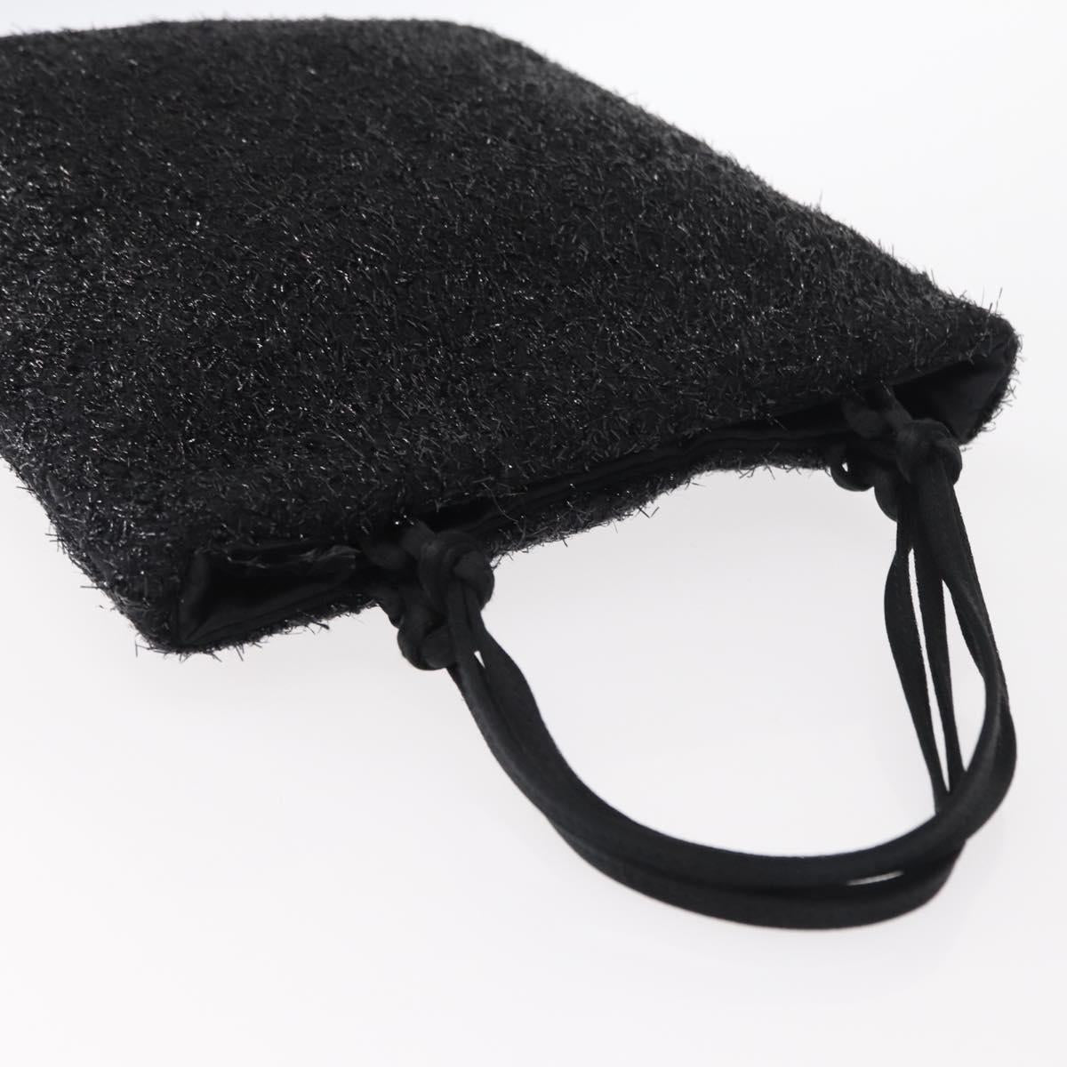 PRADA Hand Bag Nylon Black Auth 151666