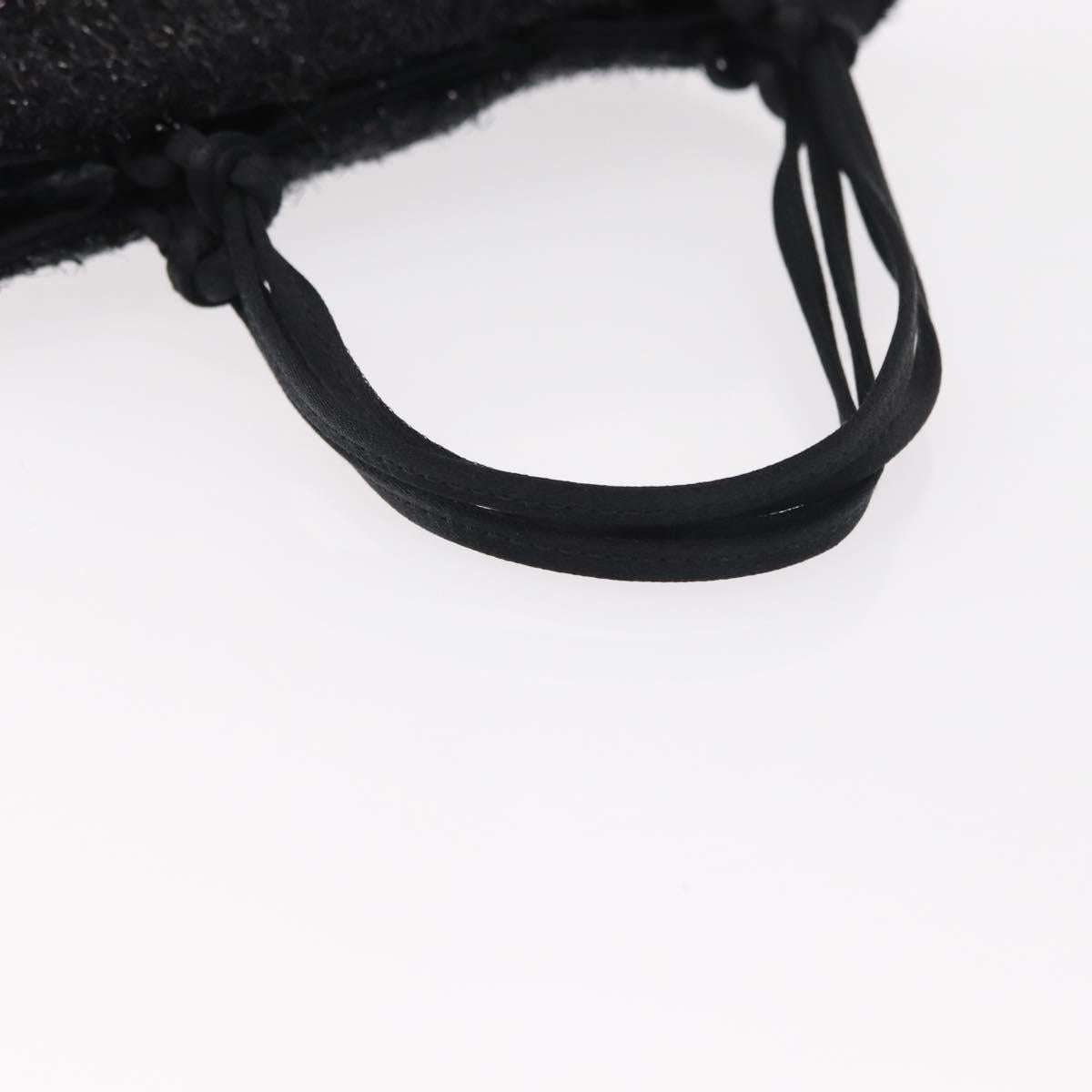 PRADA Hand Bag Nylon Black Auth 151666