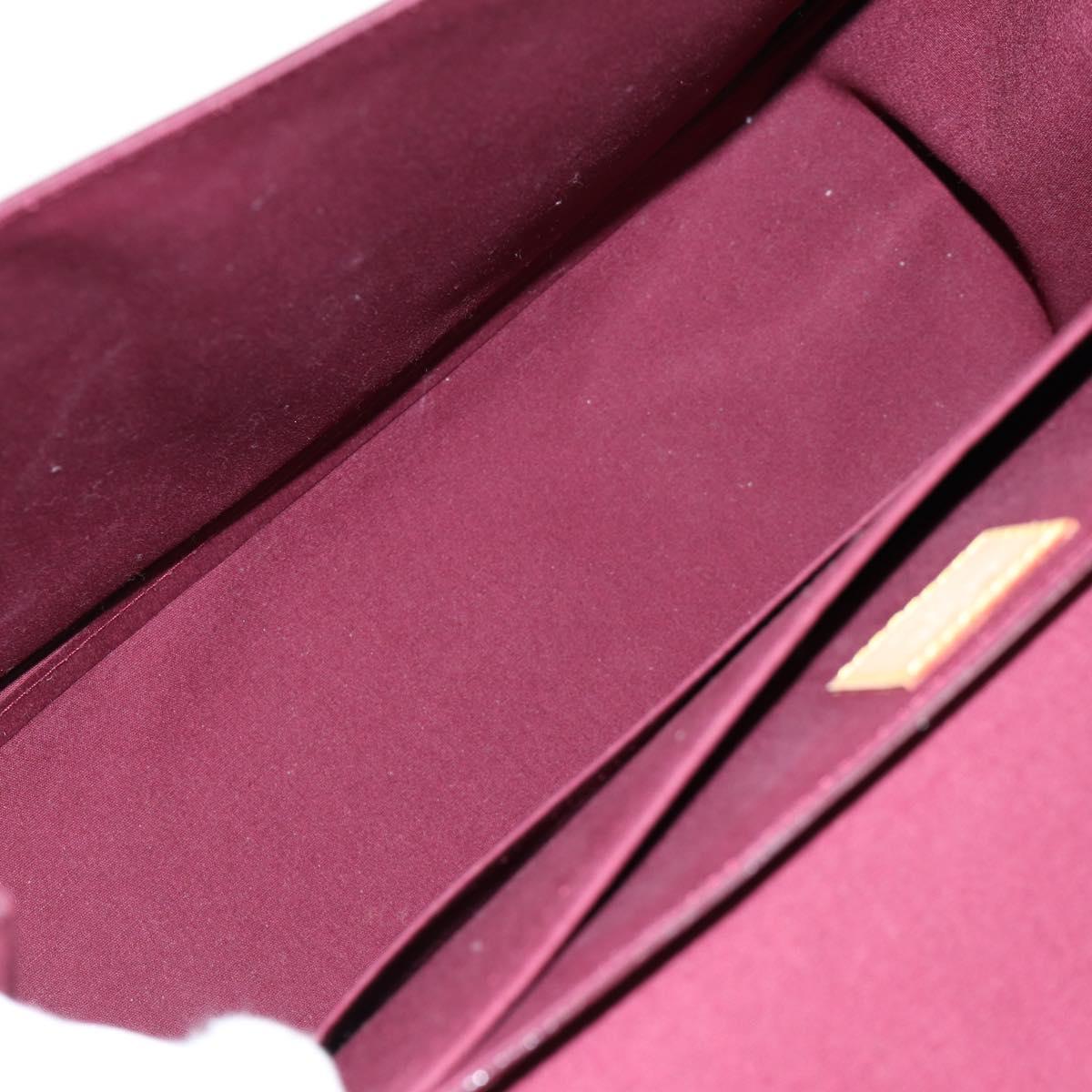 LOUIS VUITTON Monogram Vernis Romaine Hand Bag Rouge Favist M91393 Auth 151670AV