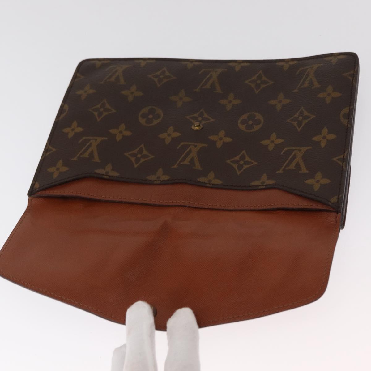 LOUIS VUITTON Monogram Double Rabat Shoulder Bag M51815 LV Auth 151698