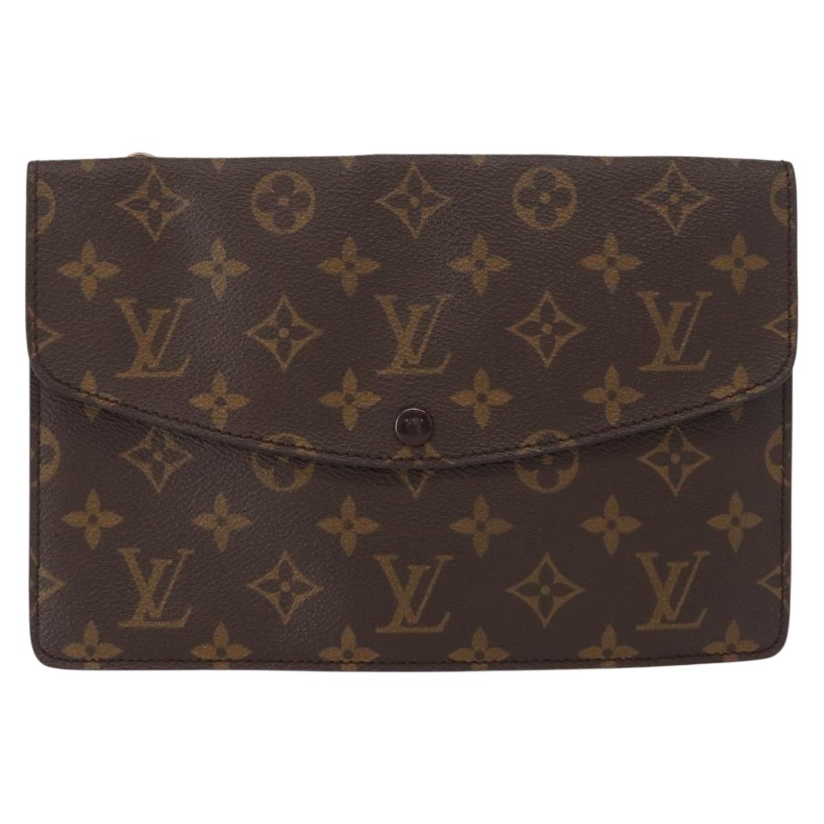 LOUIS VUITTON Monogram Double Rabat Shoulder Bag M51815 LV Auth 151698