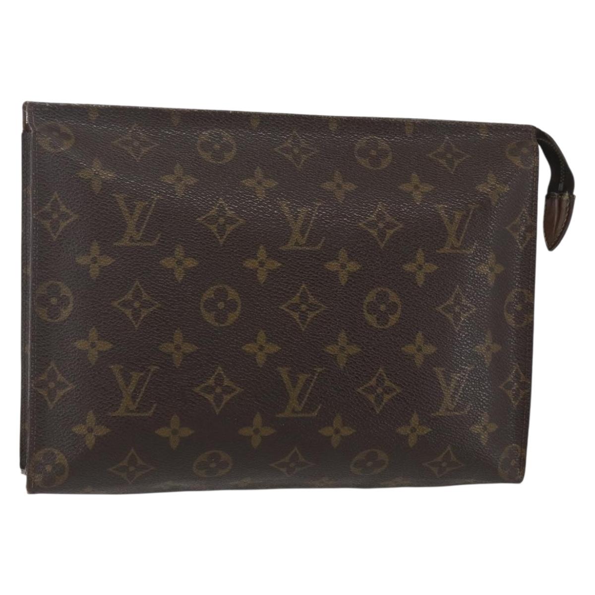 LOUIS VUITTON Monogram Poche Toilette 26 Pouch M47542 LV Auth 151703
