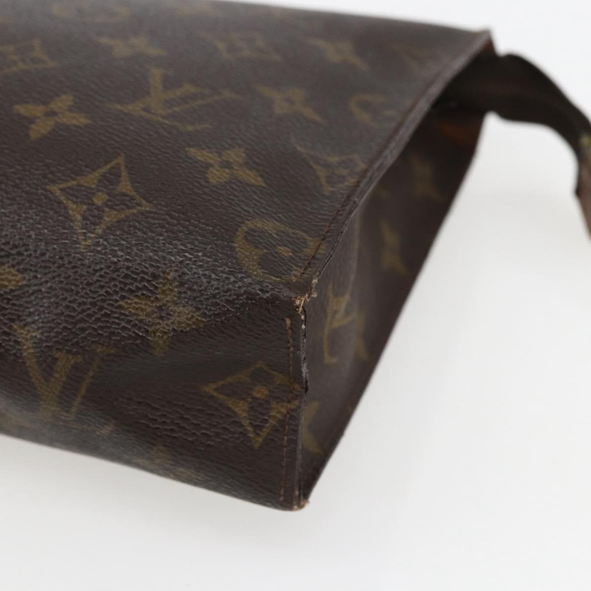LOUIS VUITTON Monogram Poche Toilette 26 Pouch M47542 LV Auth 151703
