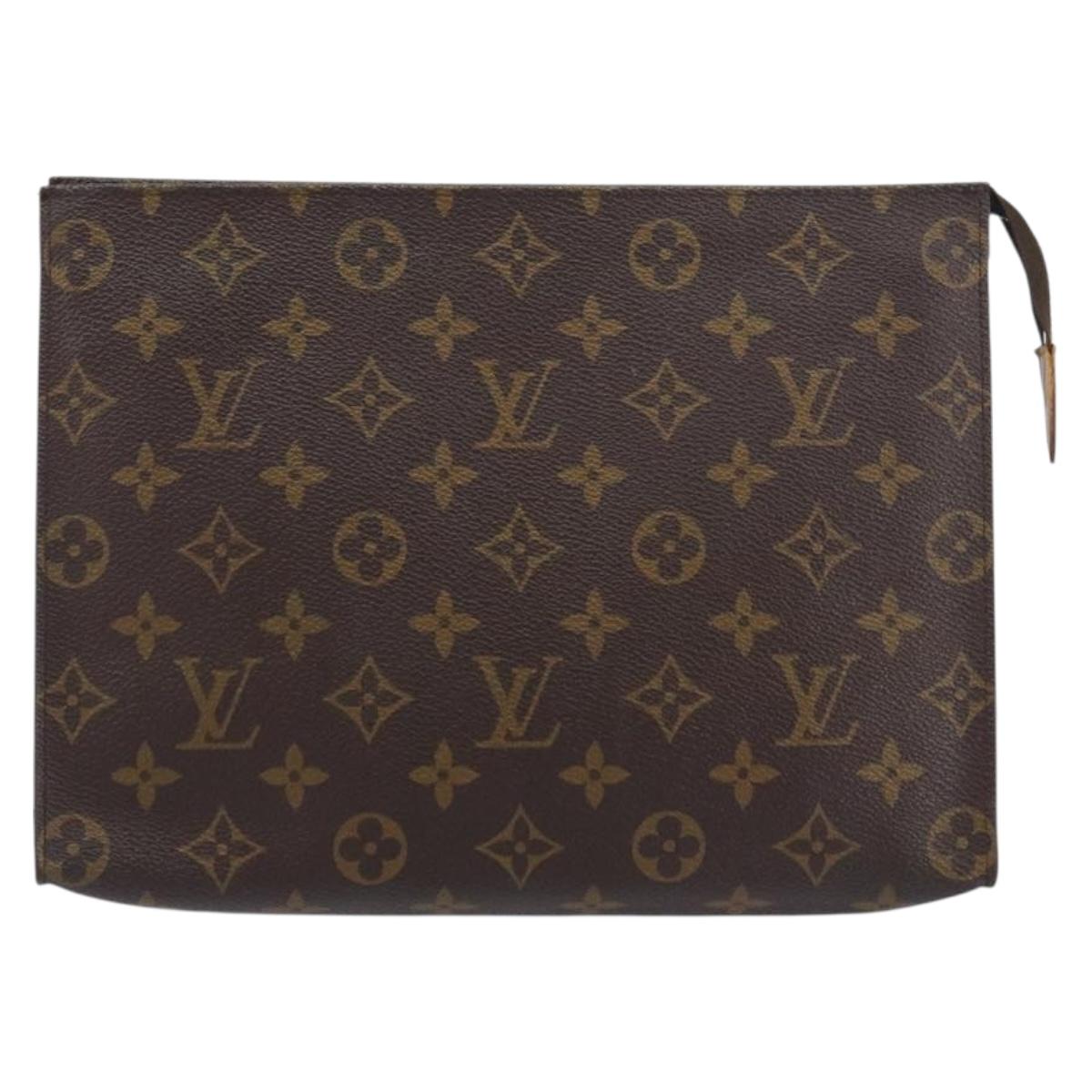LOUIS VUITTON Monogram Poche Toilette 26 Pouch M47542 LV Auth 151709