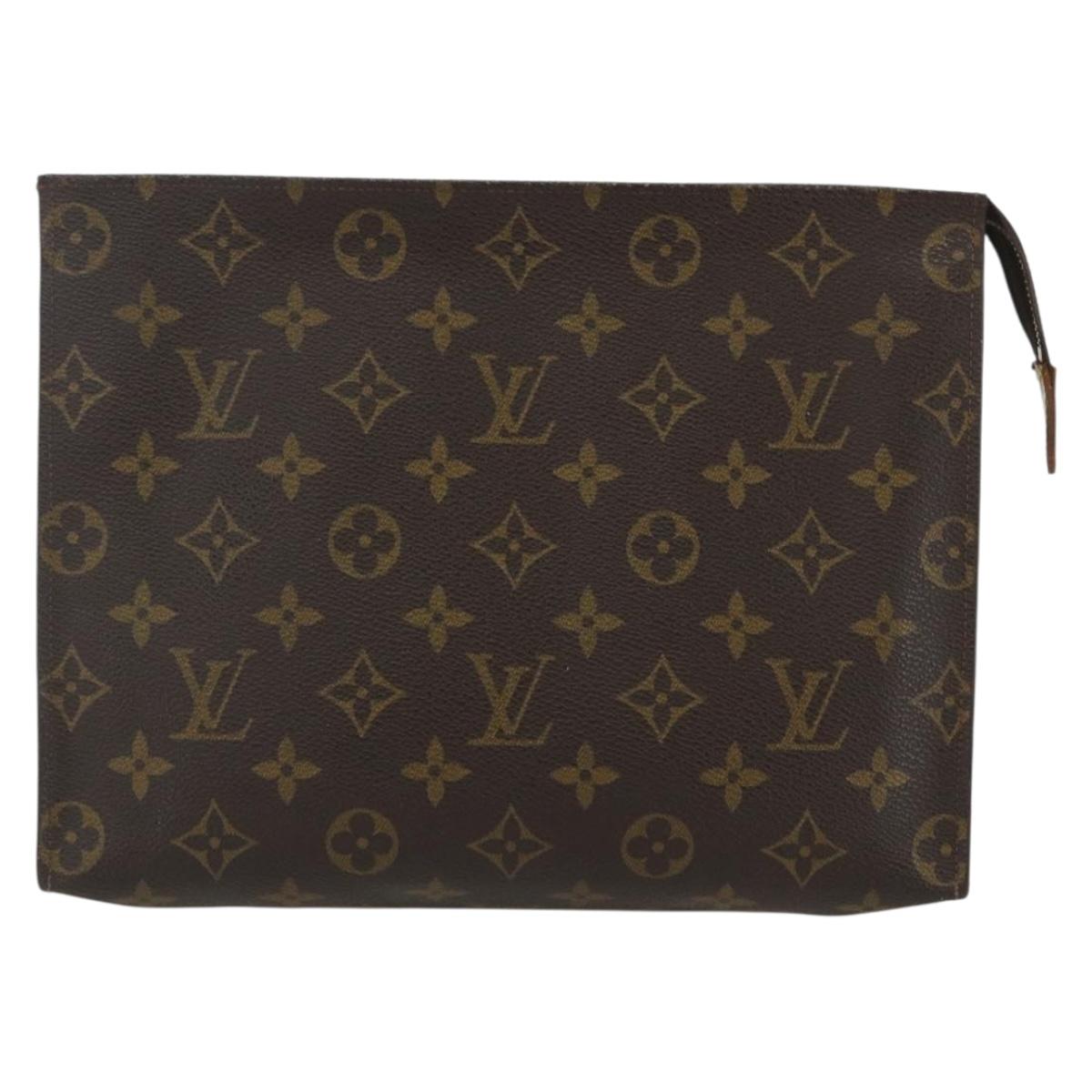 LOUIS VUITTON Monogram Poche Toilette 26 Pouch M47542 LV Auth 151710
