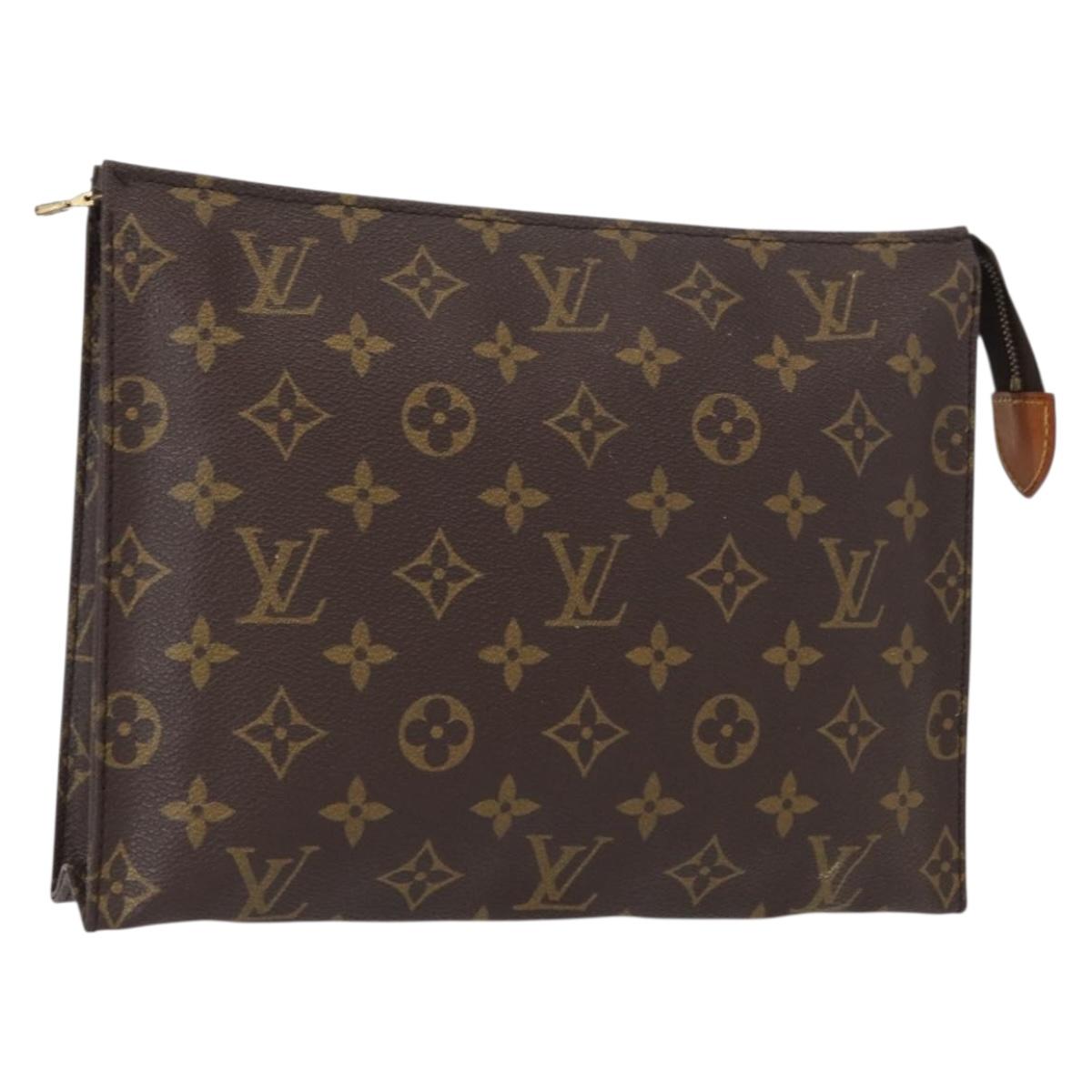 LOUIS VUITTON Monogram Poche Toilette 26 Pouch M47542 LV Auth 151711