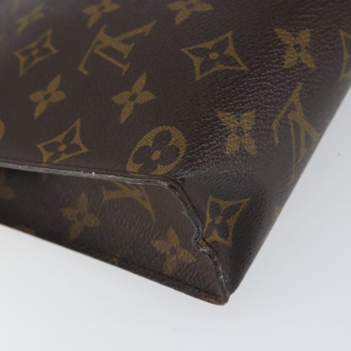 LOUIS VUITTON Monogram Poche Toilette 26 Pouch M47542 LV Auth 151730