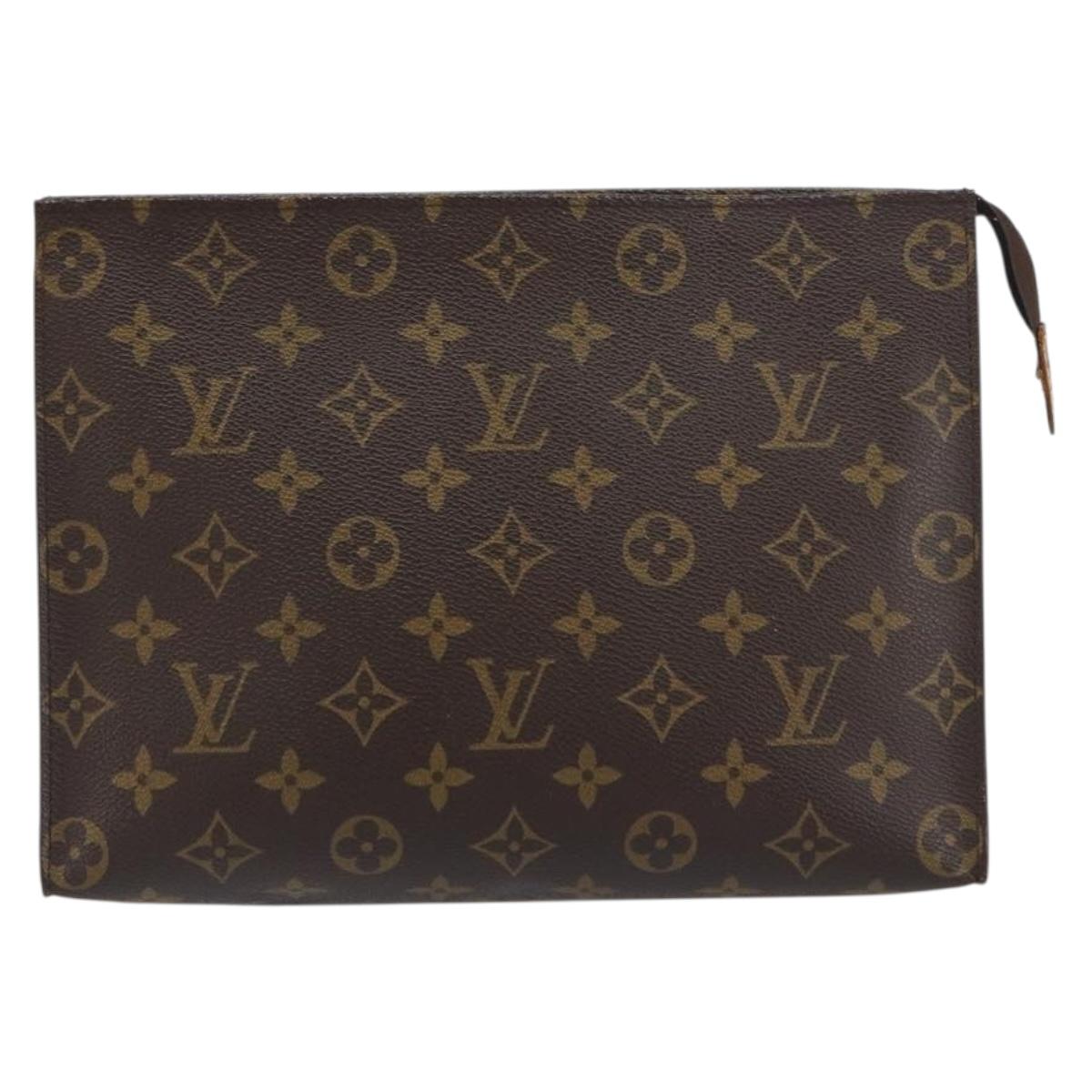 LOUIS VUITTON Monogram Poche Toilette 26 Pouch M47542 LV Auth 151730