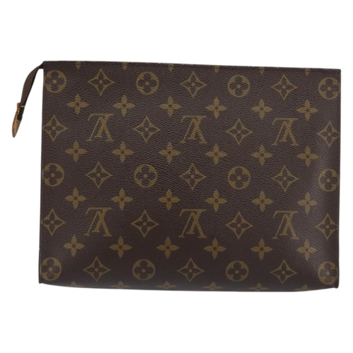 LOUIS VUITTON Monogram Poche Toilette 26 Pouch M47542 LV Auth 151730