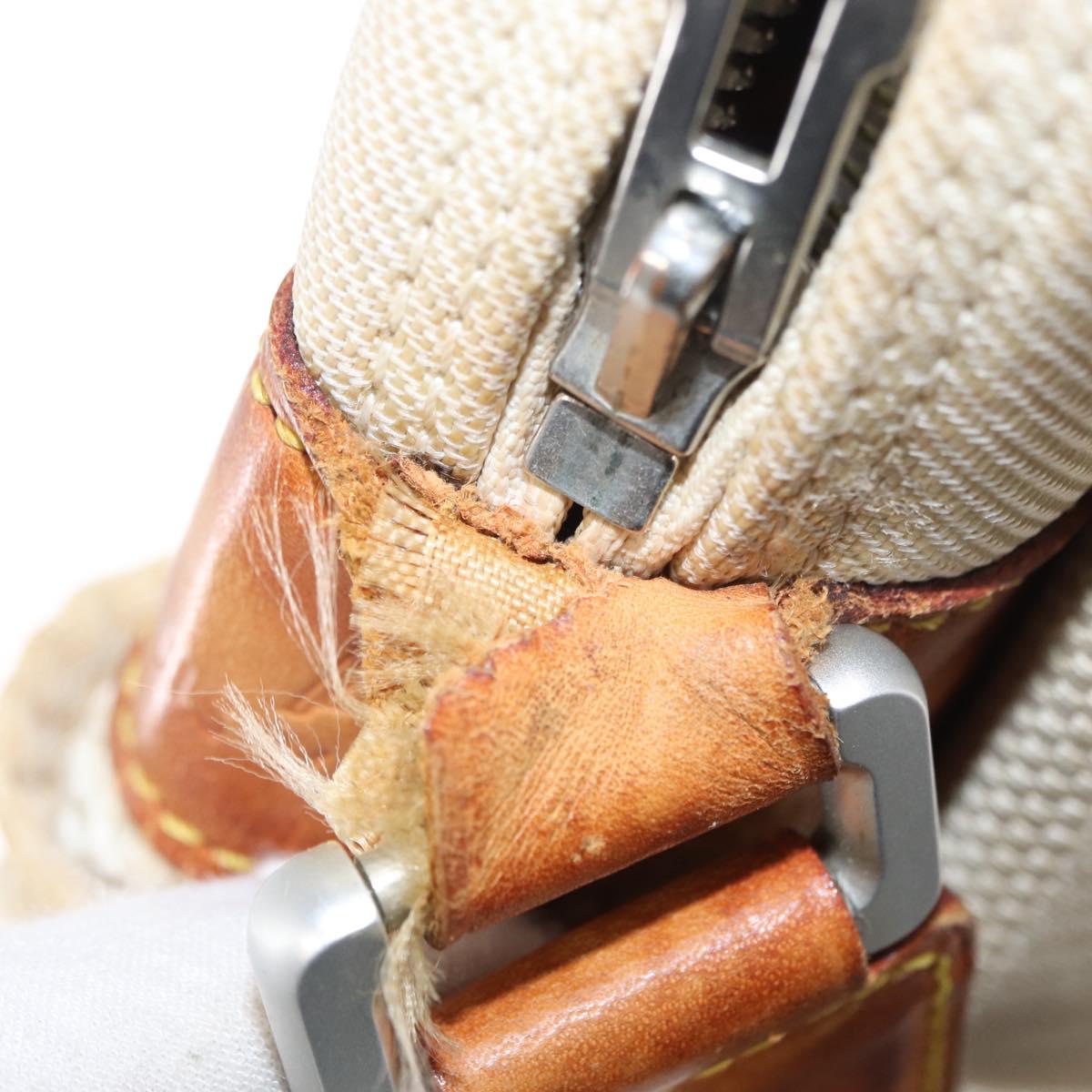 LOUIS VUITTON Damier Geant LV Cup Weatherly Bag White M80637 LV Auth 151732