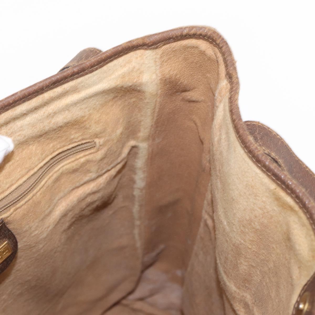 GUCCI GG Supreme Tote Bag PVC Beige Gold 002 123 0035 Auth 151735