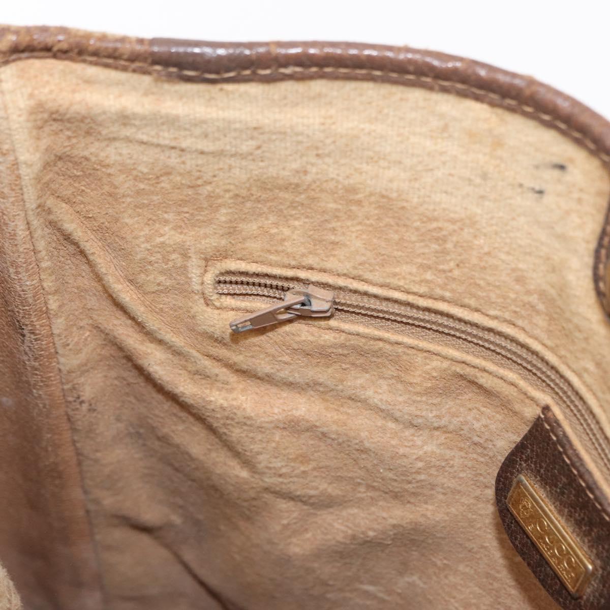 GUCCI GG Supreme Tote Bag PVC Beige Gold 002 123 0035 Auth 151735