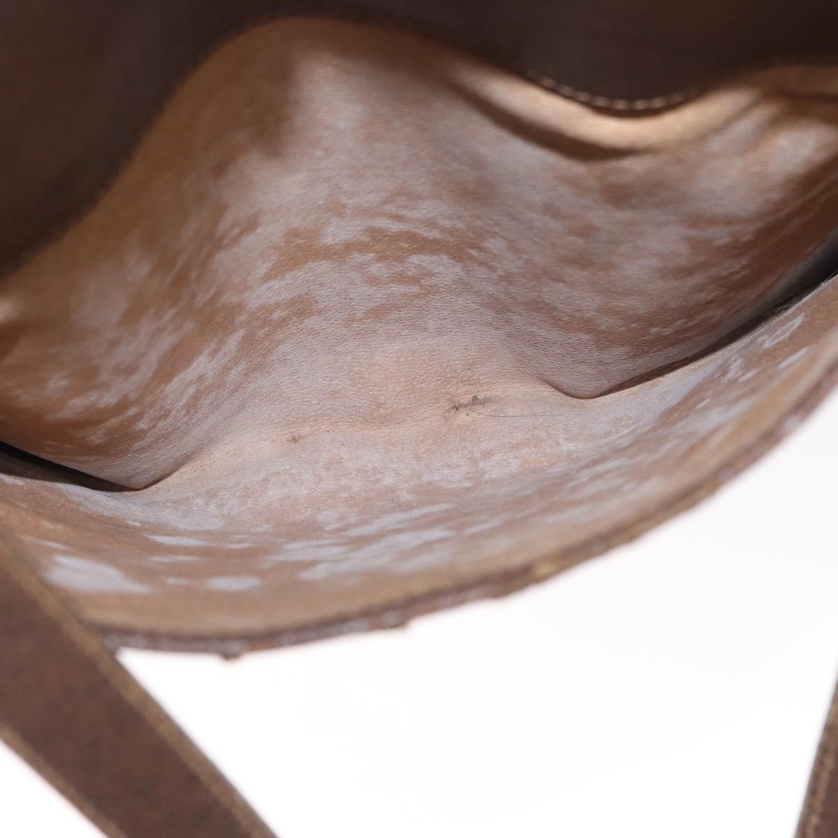 GUCCI GG Supreme Tote Bag PVC Beige Gold 002 123 0035 Auth 151735