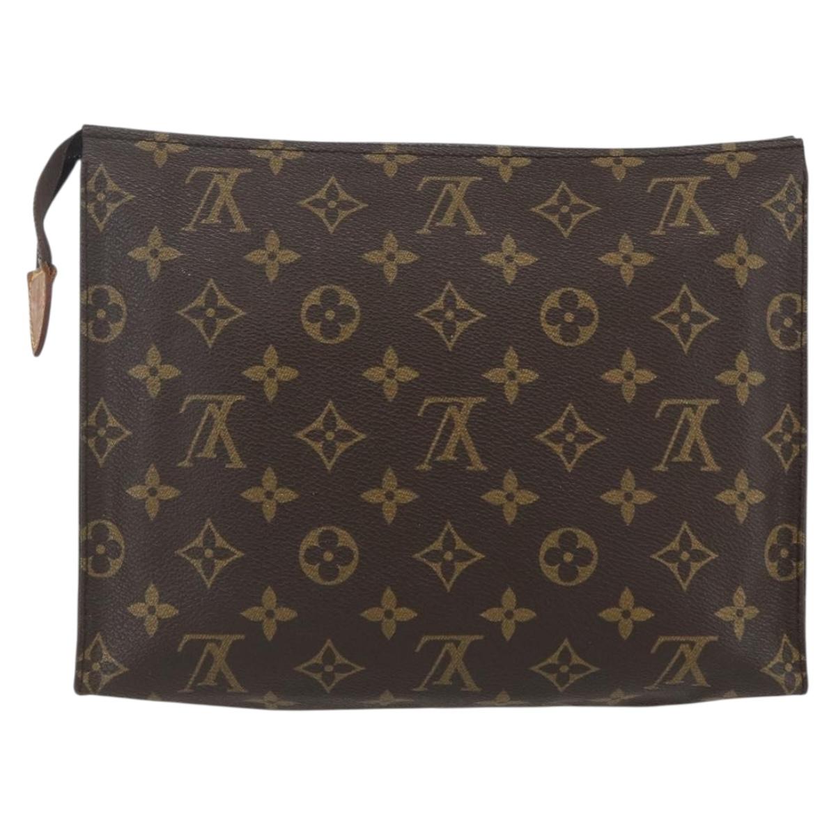 LOUIS VUITTON Monogram Poche Toilette 26 Pouch M47542 LV Auth 151736