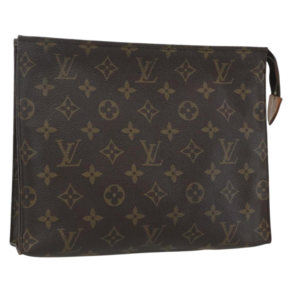 LOUIS VUITTON Monogram Poche Toilette 26 Pouch M47542 LV Auth 151741