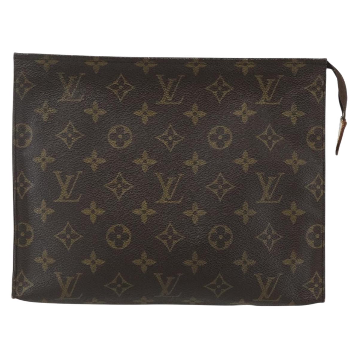 LOUIS VUITTON Monogram Poche Toilette 26 Pouch M47542 LV Auth 151741