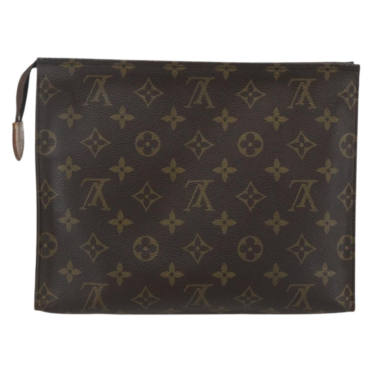 LOUIS VUITTON Monogram Poche Toilette 26 Pouch M47542 LV Auth 151741