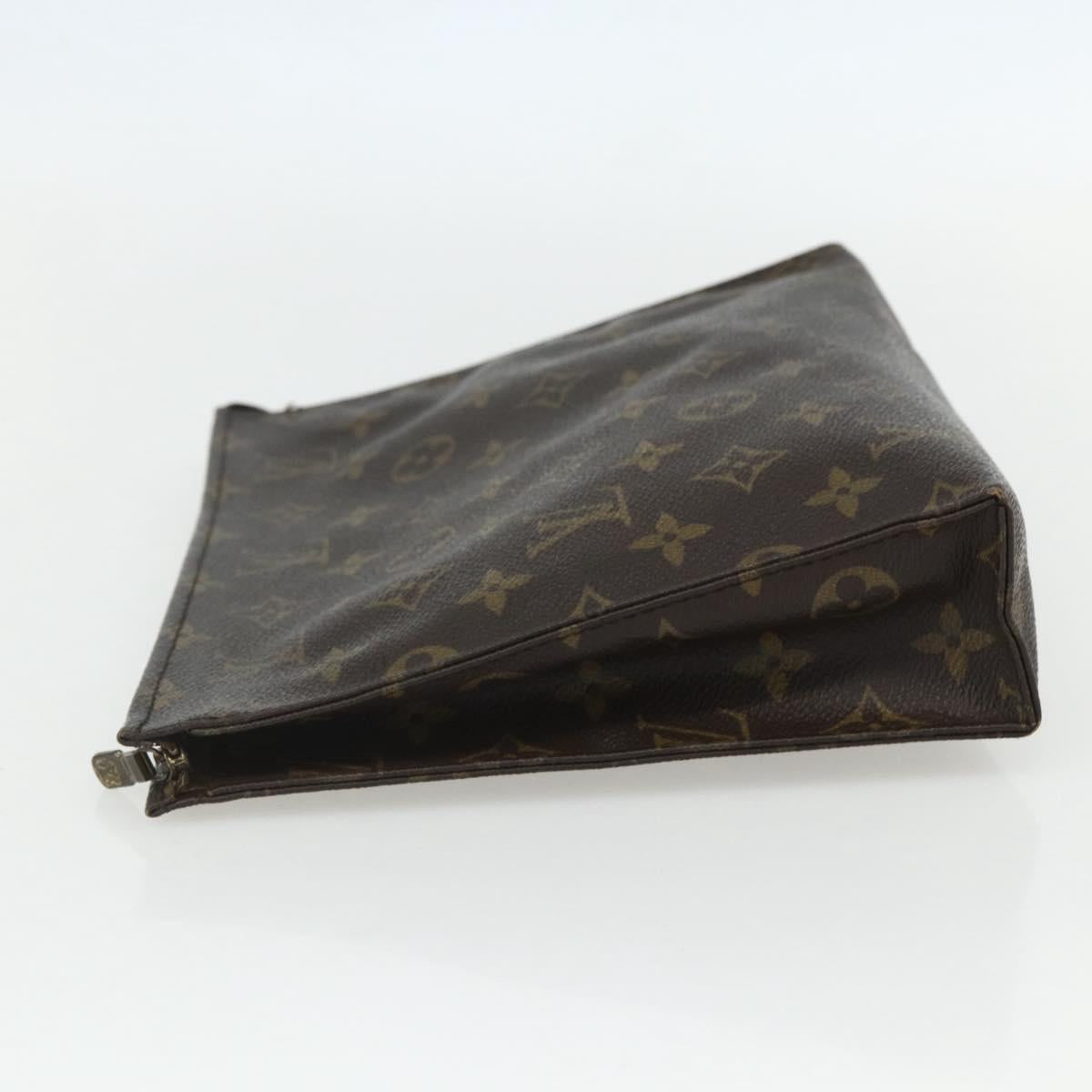 LOUIS VUITTON Monogram Poche Toilette 26 Pouch M47542 LV Auth 151741