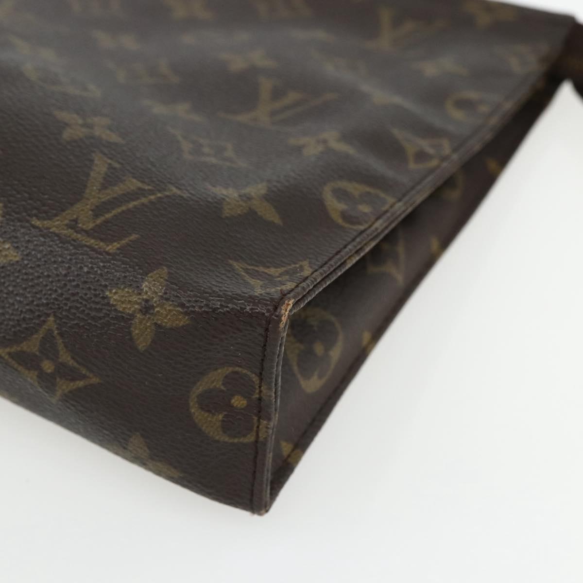LOUIS VUITTON Monogram Poche Toilette 26 Pouch M47542 LV Auth 151741
