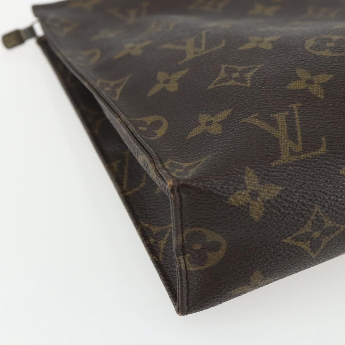 LOUIS VUITTON Monogram Poche Toilette 26 Pouch M47542 LV Auth 151741