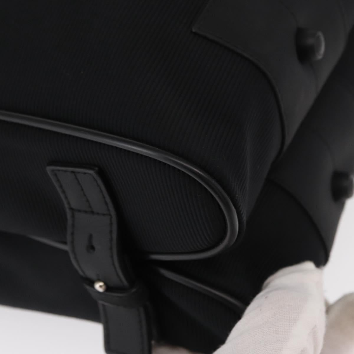 MONTBLANC Hand Bag Canvas Black Auth 151747