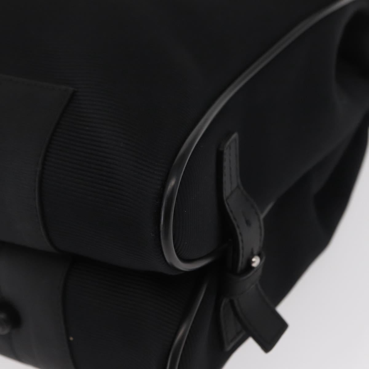 MONTBLANC Hand Bag Canvas Black Auth 151747