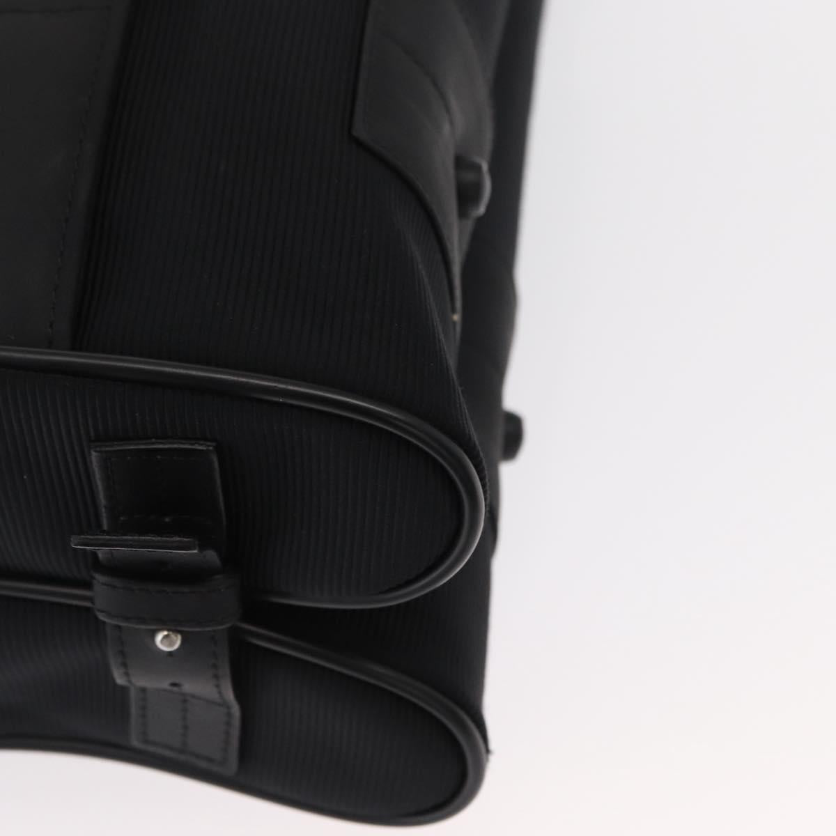 MONTBLANC Hand Bag Canvas Black Auth 151747