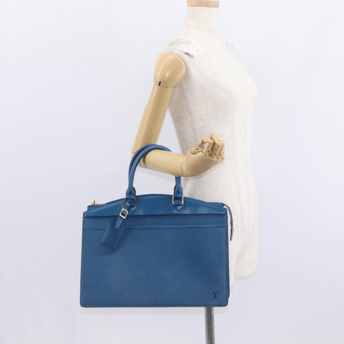 LOUIS VUITTON Epi Riviera Hand Bag Blue M48185 LV Auth 151756