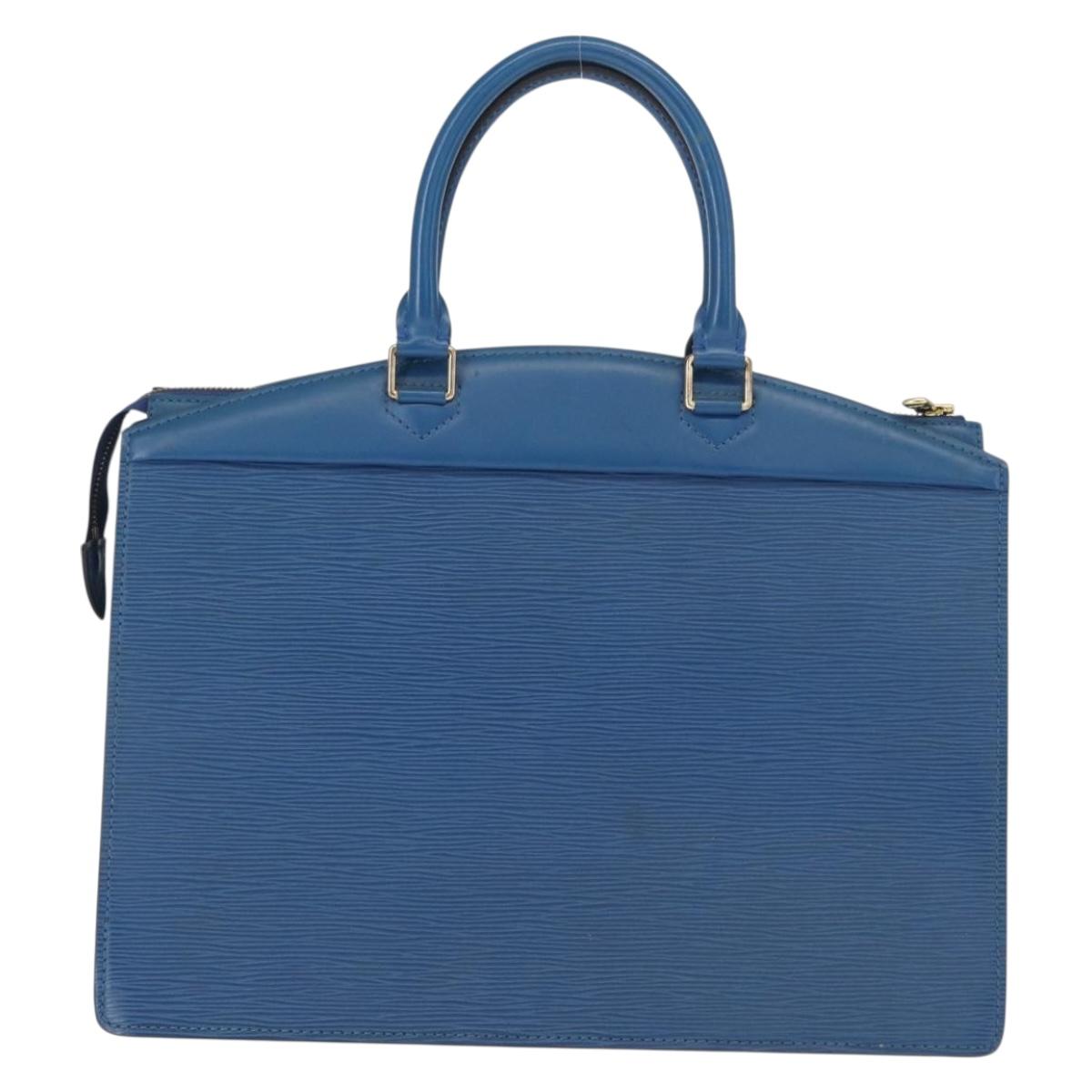 LOUIS VUITTON Epi Riviera Hand Bag Blue M48185 LV Auth 151756