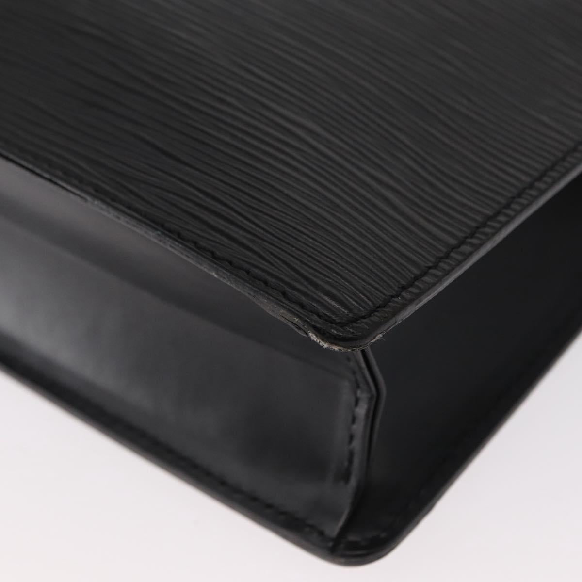 LOUIS VUITTON Epi Pochette Homme Clutch Bag Black M52522 LV Auth 151762