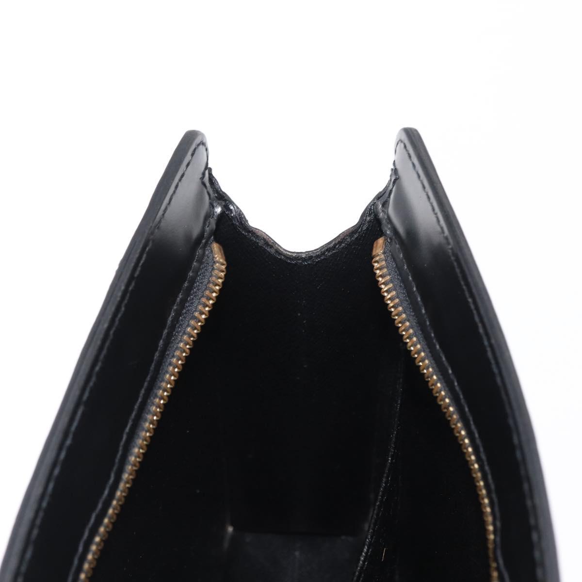 LOUIS VUITTON Epi Pochette Homme Clutch Bag Black M52522 LV Auth 151762