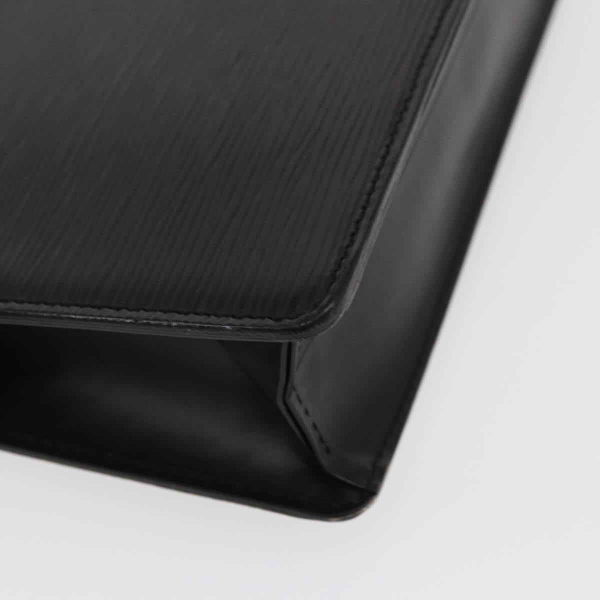 LOUIS VUITTON Epi Pochette Homme Clutch Bag Black M52522 LV Auth 151762