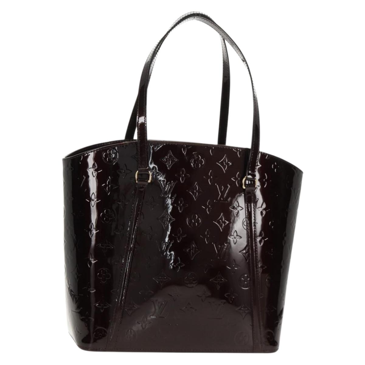 LOUIS VUITTON Vernis Avalon GM Hand Bag Rouge Favist M91566 LV Auth 151769AV