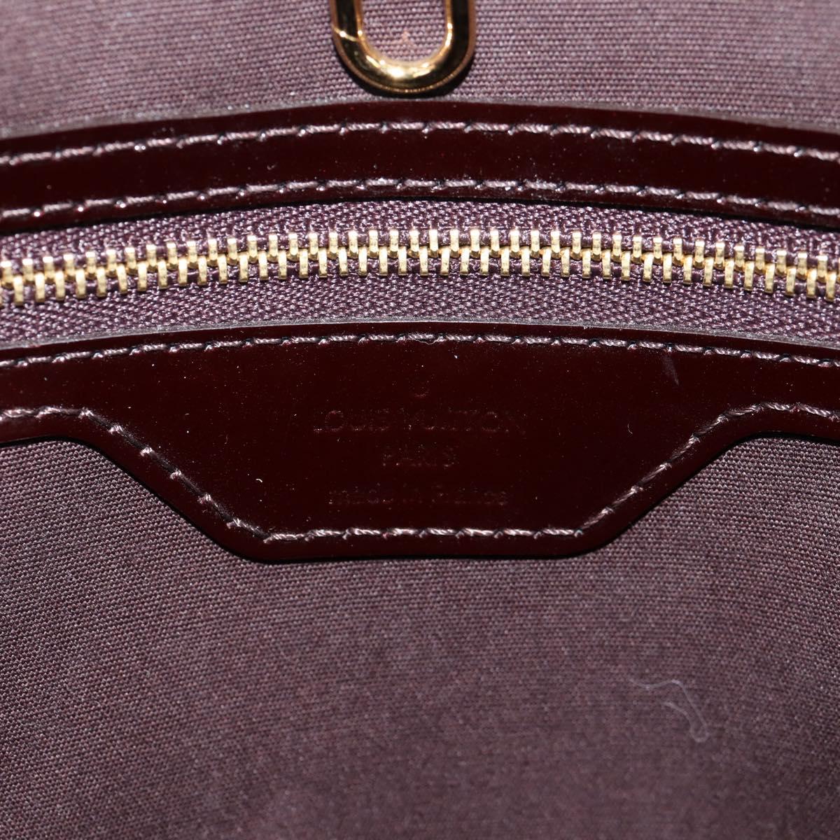 LOUIS VUITTON Vernis Avalon GM Hand Bag Rouge Favist M91566 LV Auth 151769AV