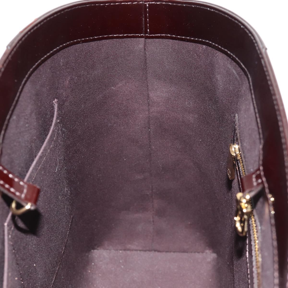 LOUIS VUITTON Vernis Avalon GM Hand Bag Rouge Favist M91566 LV Auth 151769AV